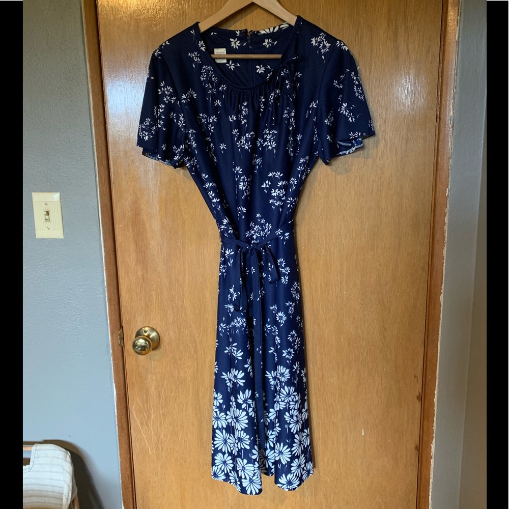 Vintage Full Length Floral Dress